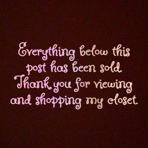 Everything below this post is sold 🤩